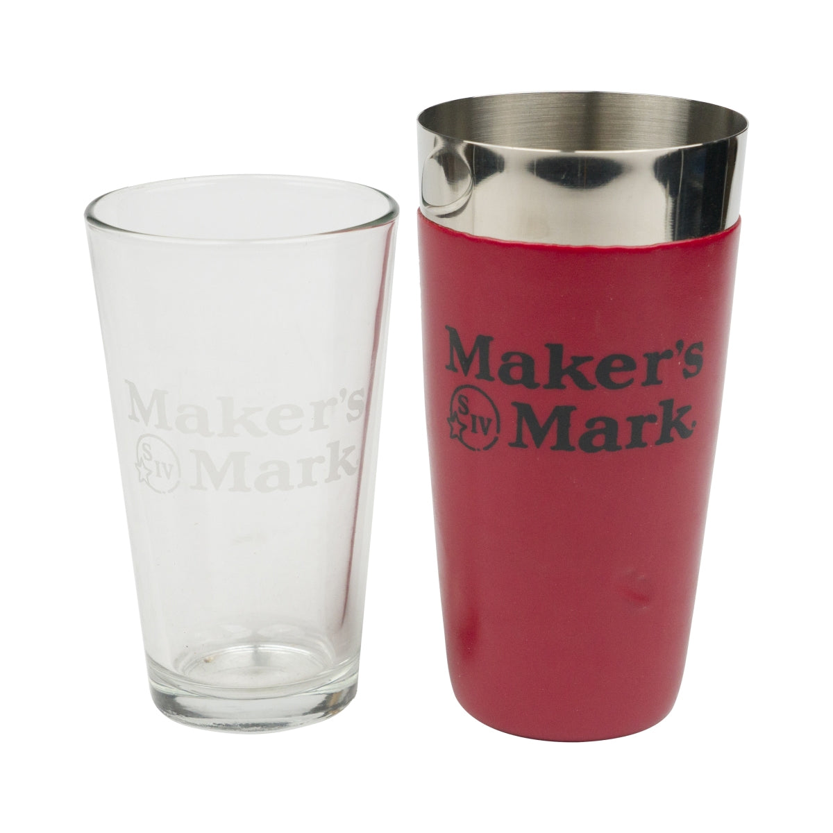 1 Maker's Mark Whiskey Bostonshaker czerwony, stal nierdzewna, nowy