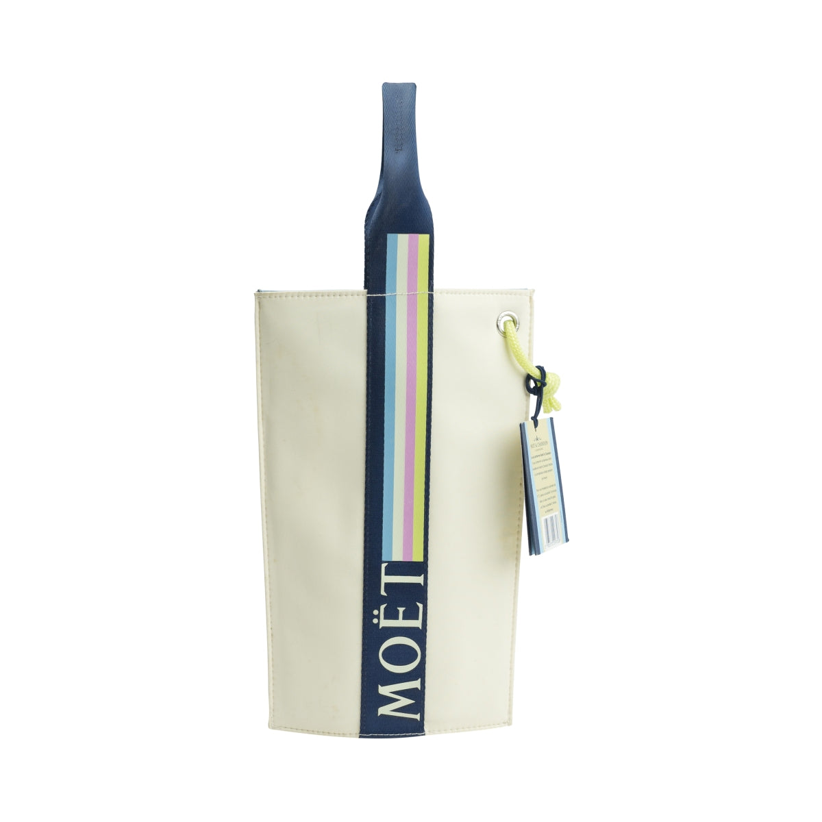 1 torebka Moet Chandon Champagne beżowa/kolorowe logo z uchwytem nowa