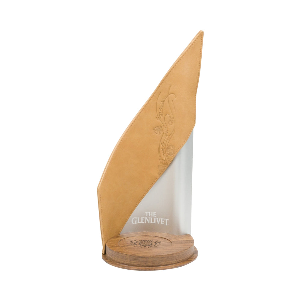 1 The Glenlivet Whisky Glorifier skórzany wzór do butelek o średnicy 8 cm nowy