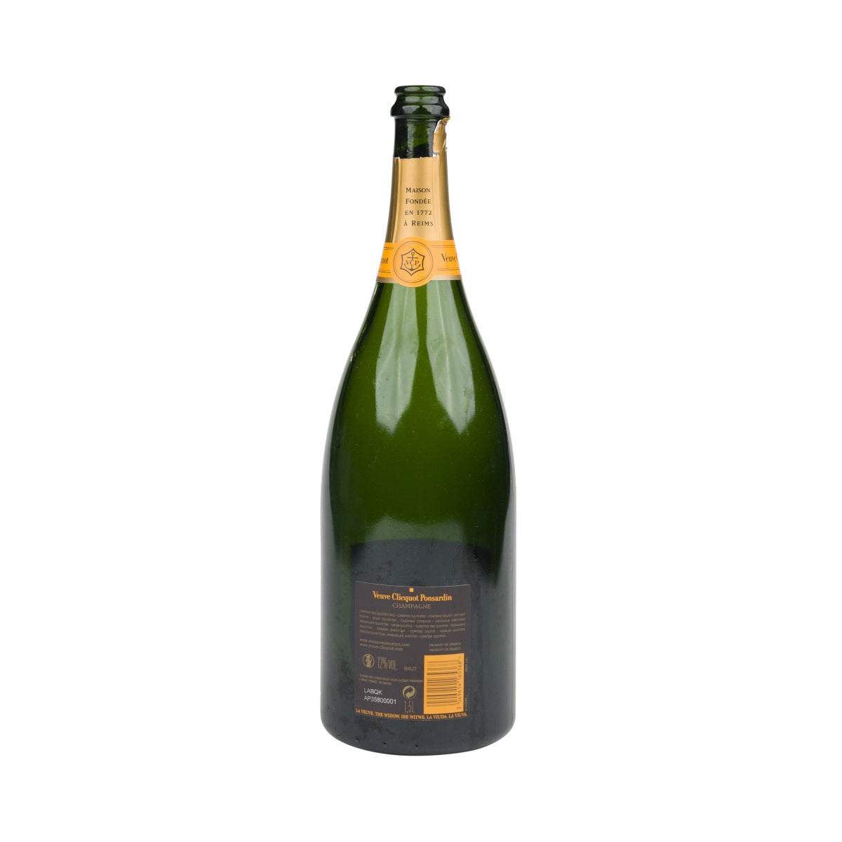 1 butelka szampana Veuve Clicquot !EMPTY! Brut 1,5l używany – Widok 2