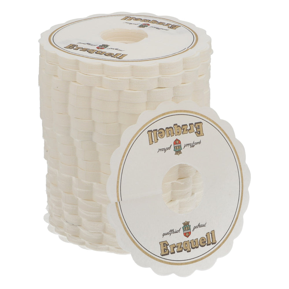 1000x podkładki papierowe pod piwo Erzquell Brauerei Bielstein, podkładki papierowe pod piwo Pils, podkładki papierowe