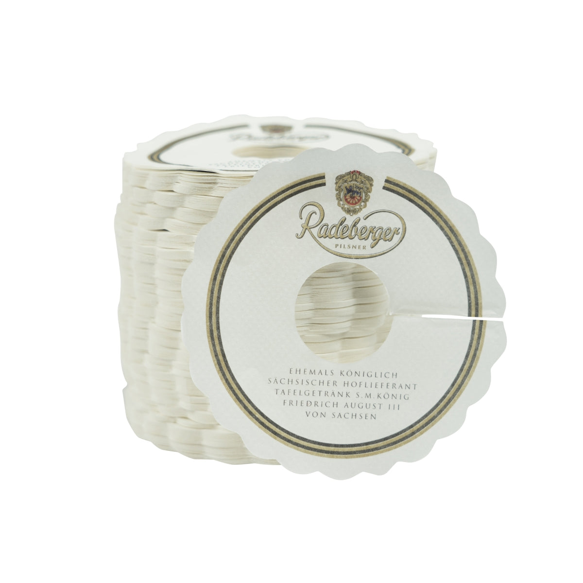 1000x Radeberger rozety do piwa pilsner collar drop szklanki gastro
