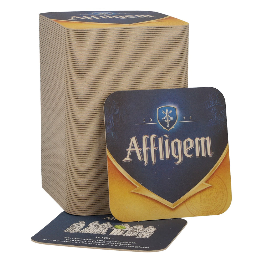 100 sztuk podkładek pod piwo „Affligem”, 9 x 9 cm