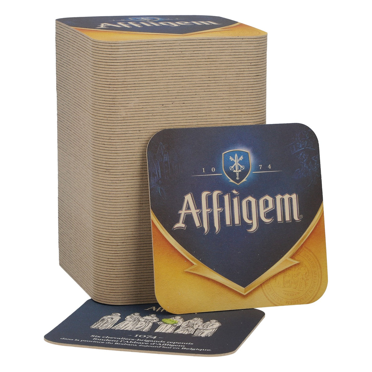 100 sztuk podkładek pod piwo „Affligem”, 9 x 9 cm
