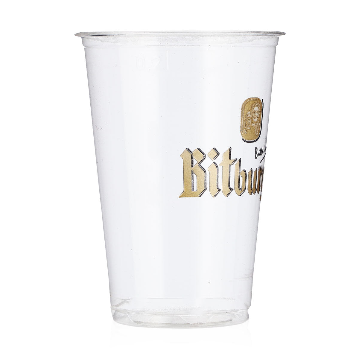 100x szklanka do piwa Bitburger 0,2 l, jednorazowa szklanka festiwalowa, plastikowa – Widok 3