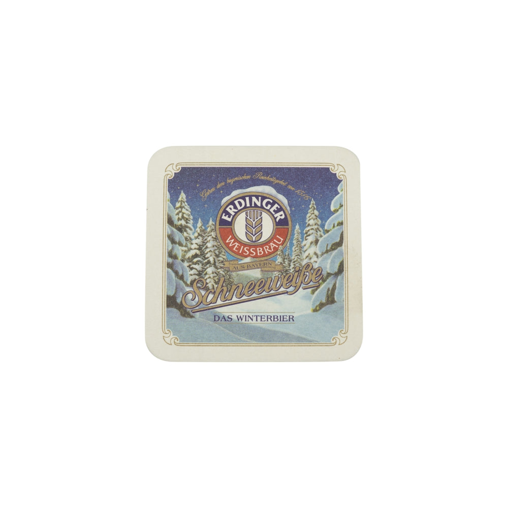 100x Podstawki pod piwo Erdinger 10x10cm śnieżnobiałe podstawki szklane piwo filcowe Piwo