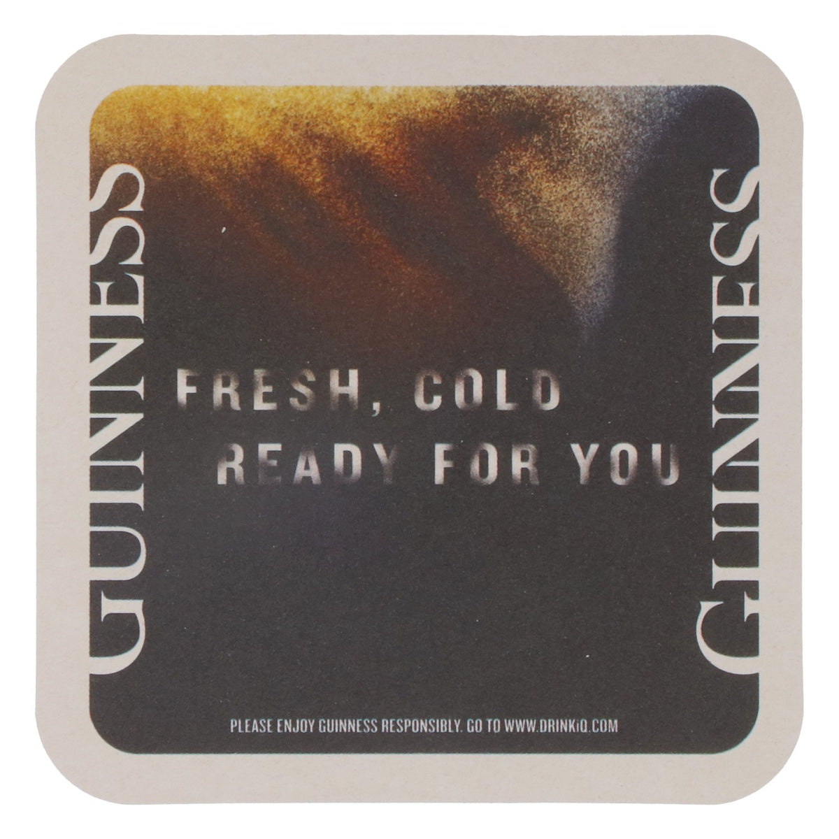 100x podkładki pod piwo Guinness „Fresh, cold, ready for you” 9,5 x 9,5 cm – Widok 4
