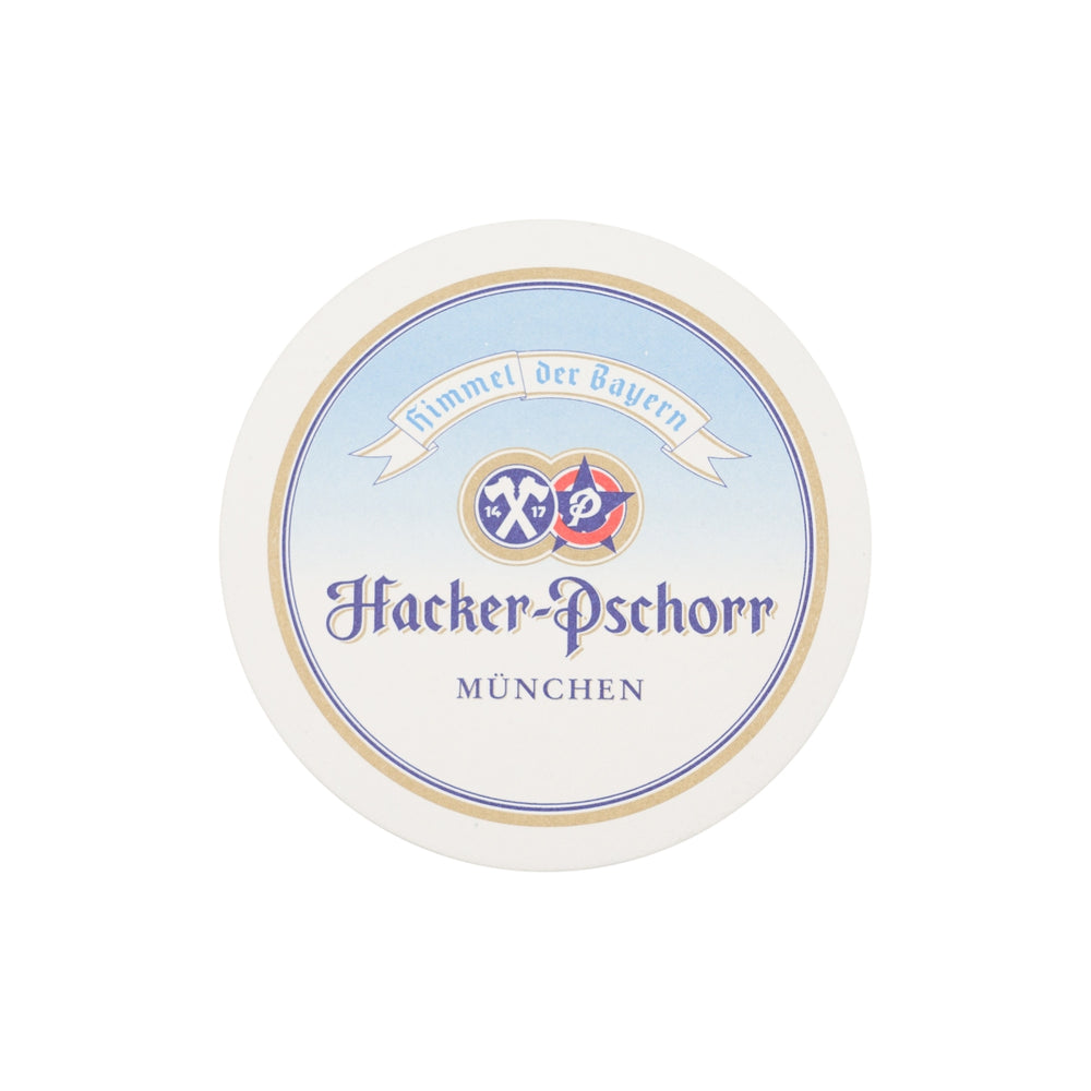 100x Hacker Pschorr podkładki pod piwo 11cm szklane podkładki Bawarskie niebo