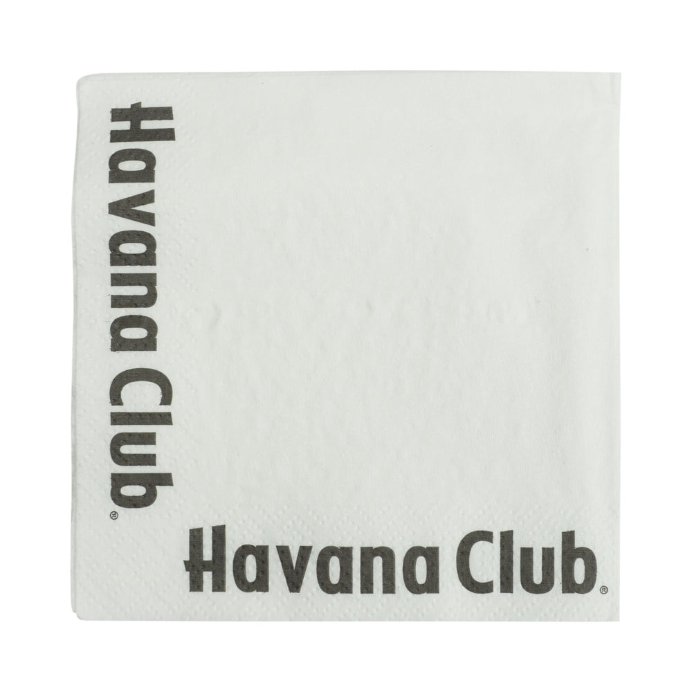 100x Havana Club rum serwetki biały catering restauracja podstawki szklanki