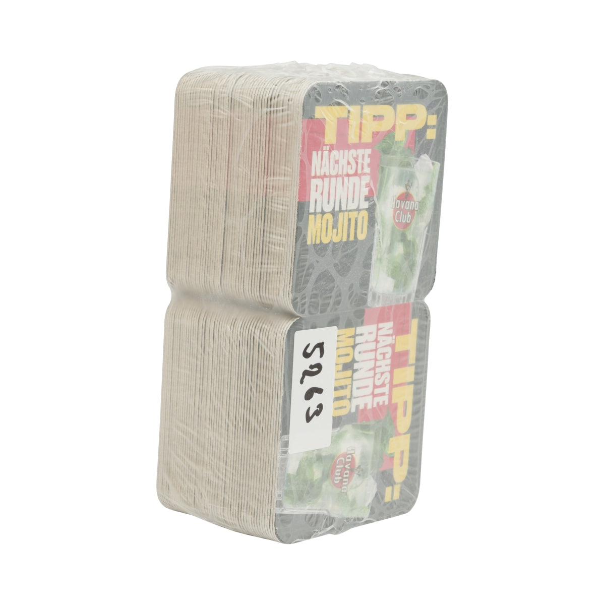 100x Havana Club Rum Coasters Black 9x9cm Mojito Piwo Filc Szklanka – Widok 2