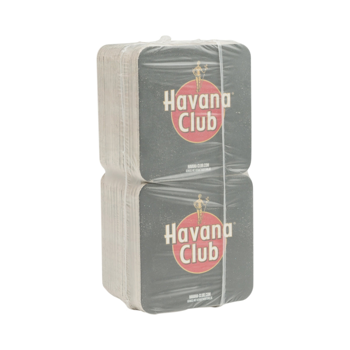 100x podstawki pod rum Havana Club czarne 9x9cm czerwone filcowe szkło do piwa – Widok 4