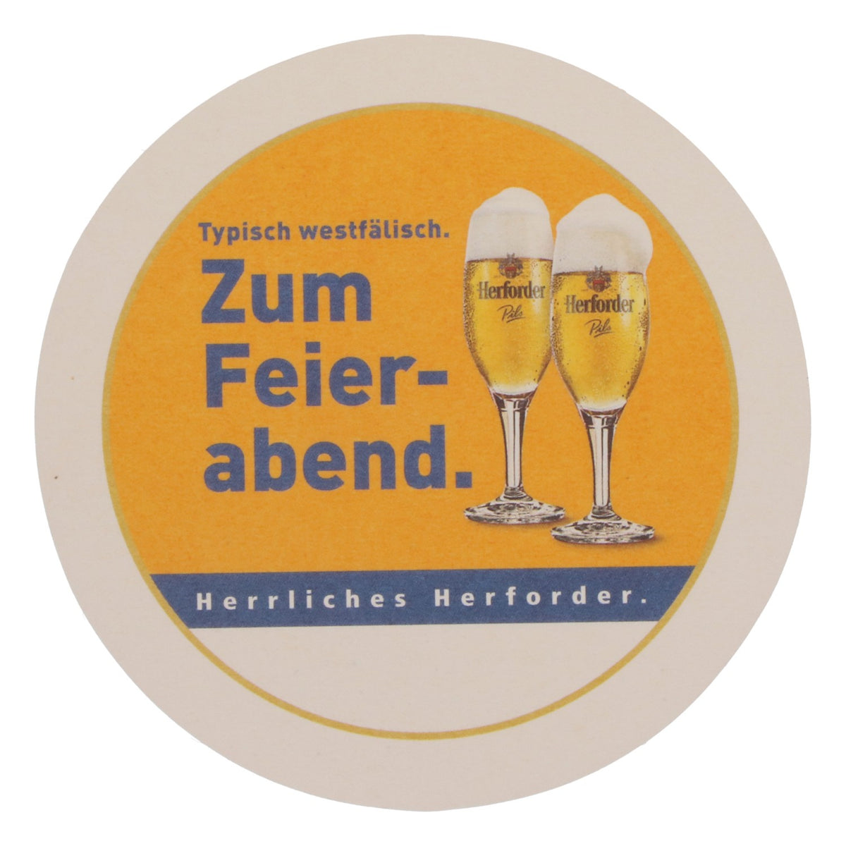 100x podkładki pod piwo browaru Herforder Brauerei „Zum Feierabend” – Widok 4