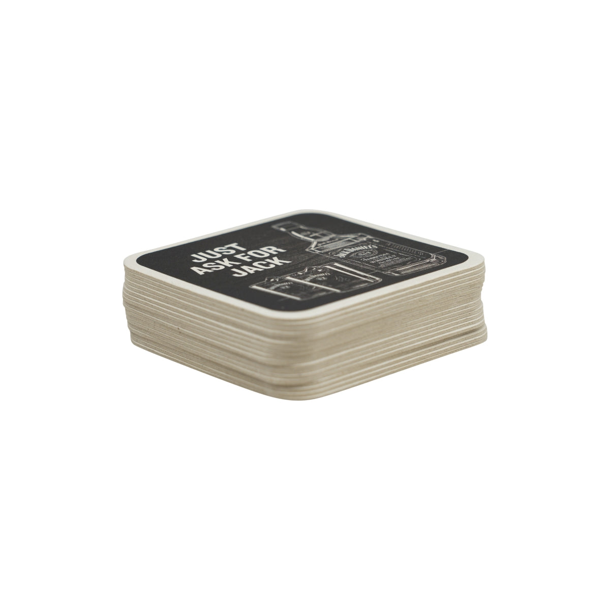 100x Podstawka pod whisky Jack Daniels Just Ask For Jack Filcowa szklanka – Widok 2