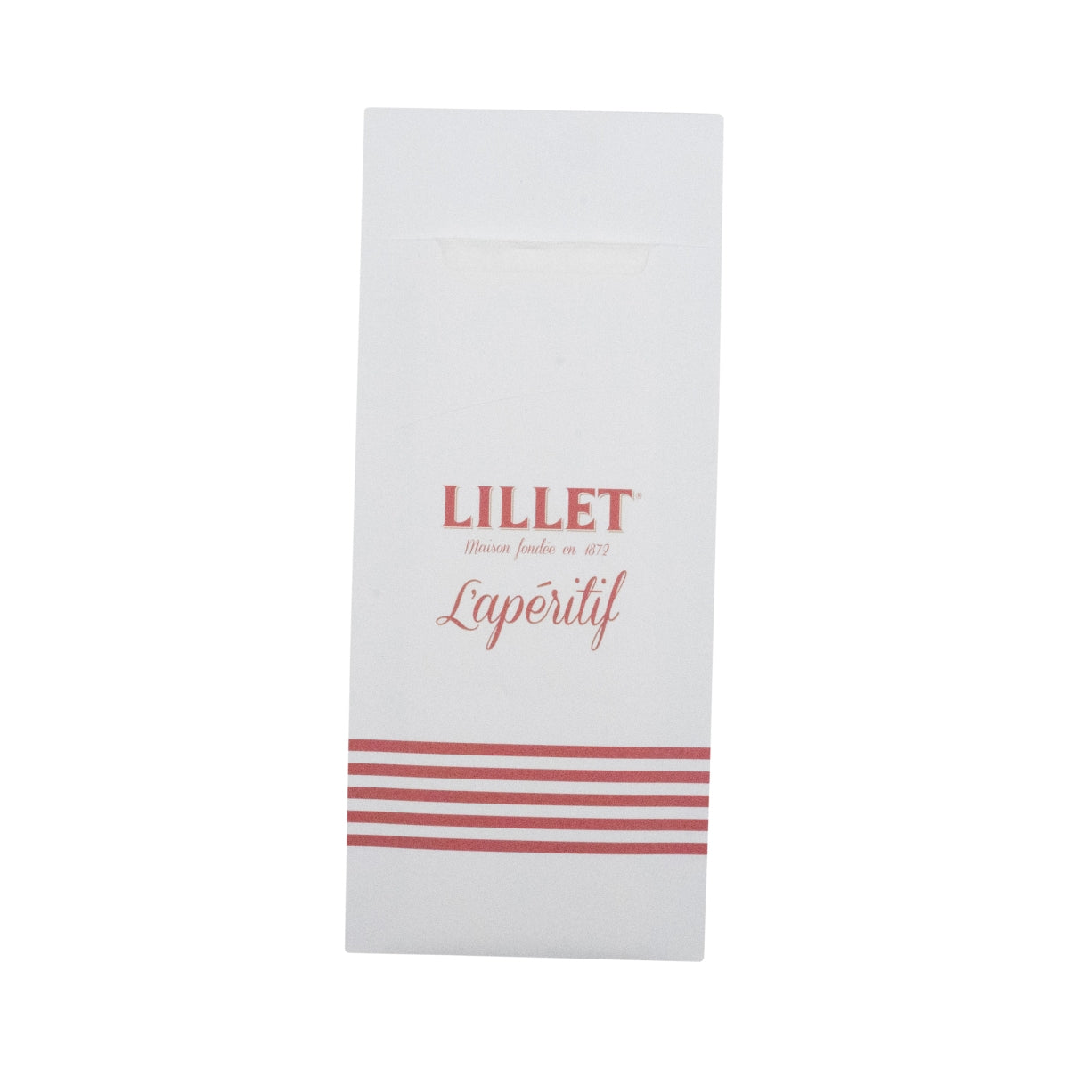 100x torebka na sztućce z likierem Lillet 19x9cm uchwyt na serwetki dozownik cateringowy biały – Widok 2