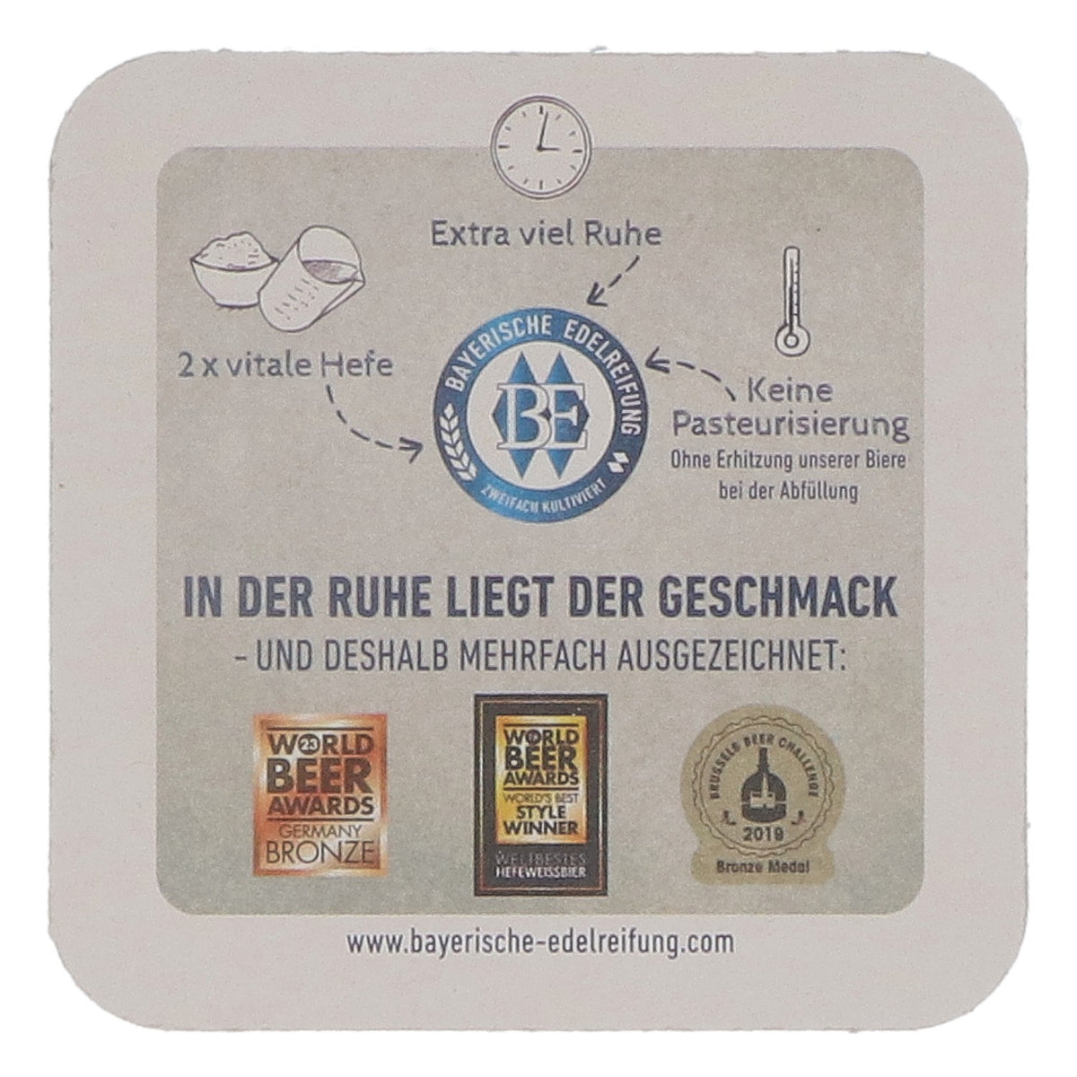 100x podkładki pod piwo Maisels Weisse 9,4 x 9,4 cm Akcesoria barowe Bayerns Frische – Widok 4