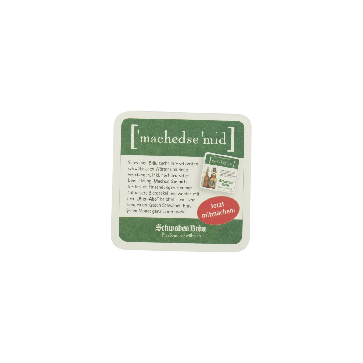 100x podkładki pod piwo Schwabenbräu 10x10cm podkładka pod piwo z filcu szklanego – Widok 2