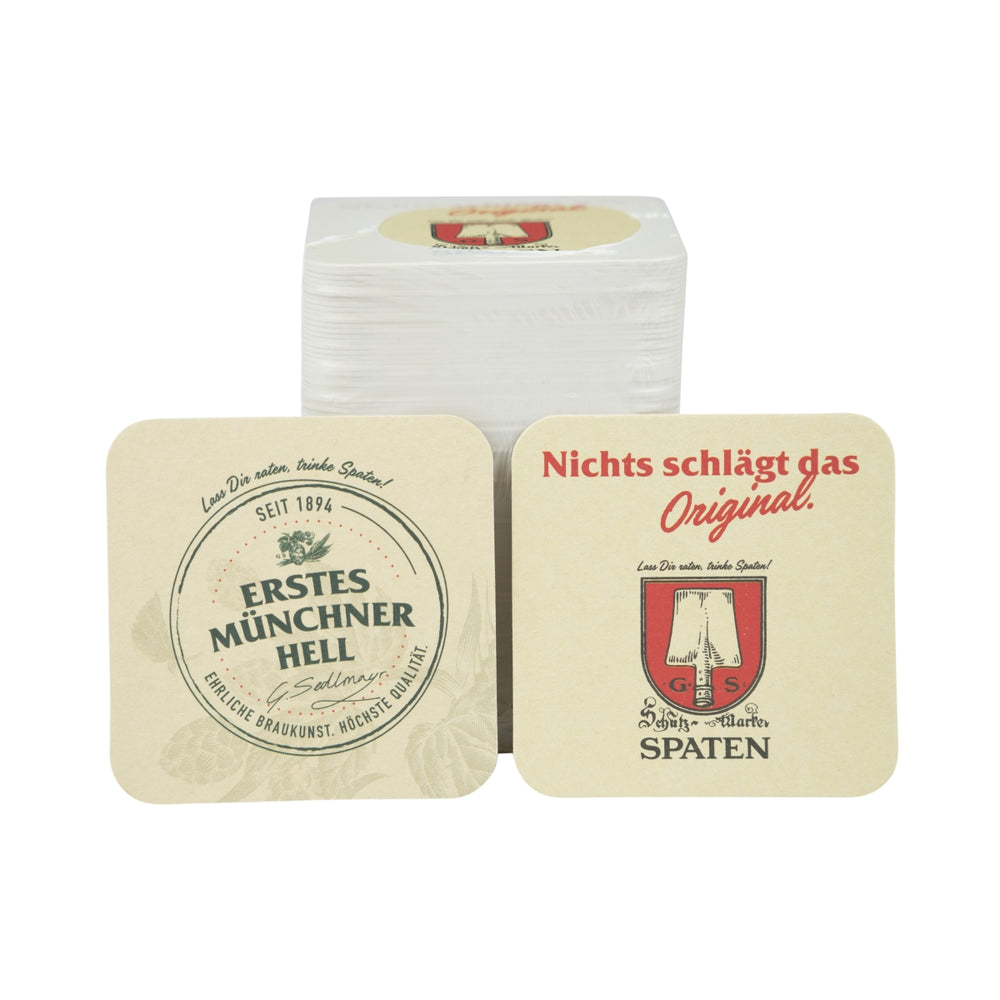 100x podkładki pod piwo 9x9cm mata do napojów szklanych ochrona przed kapaniem