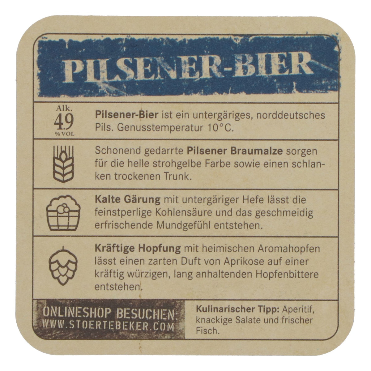 100 szt. podkładek pod piwo Störtebeker – piwo typu pilsner, podkładki barowe, impreza, nowe – Widok 4