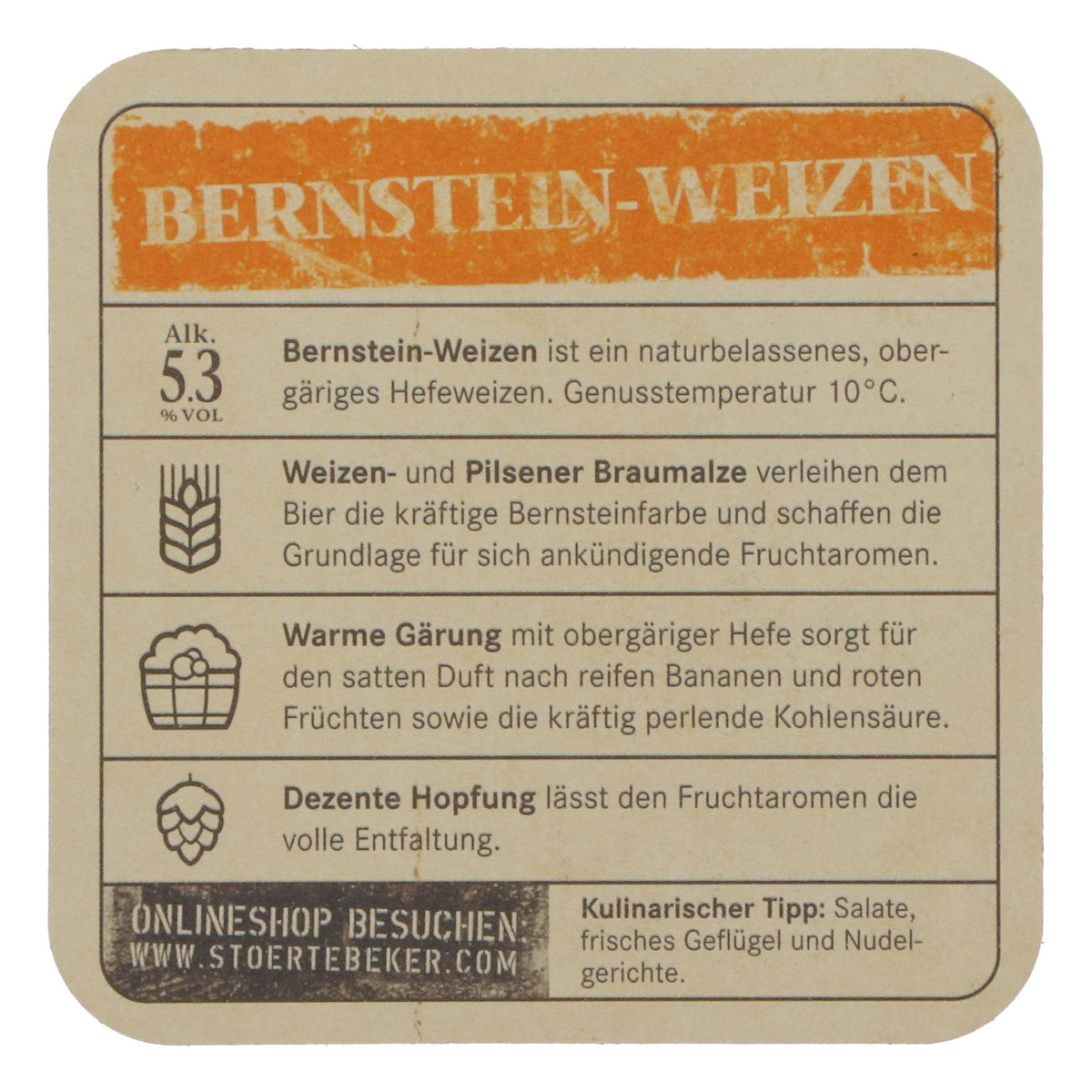 100 szt. podkładek pod piwo Störtebeker „Bernstein-Weizen” – impreza piwna – Widok 4