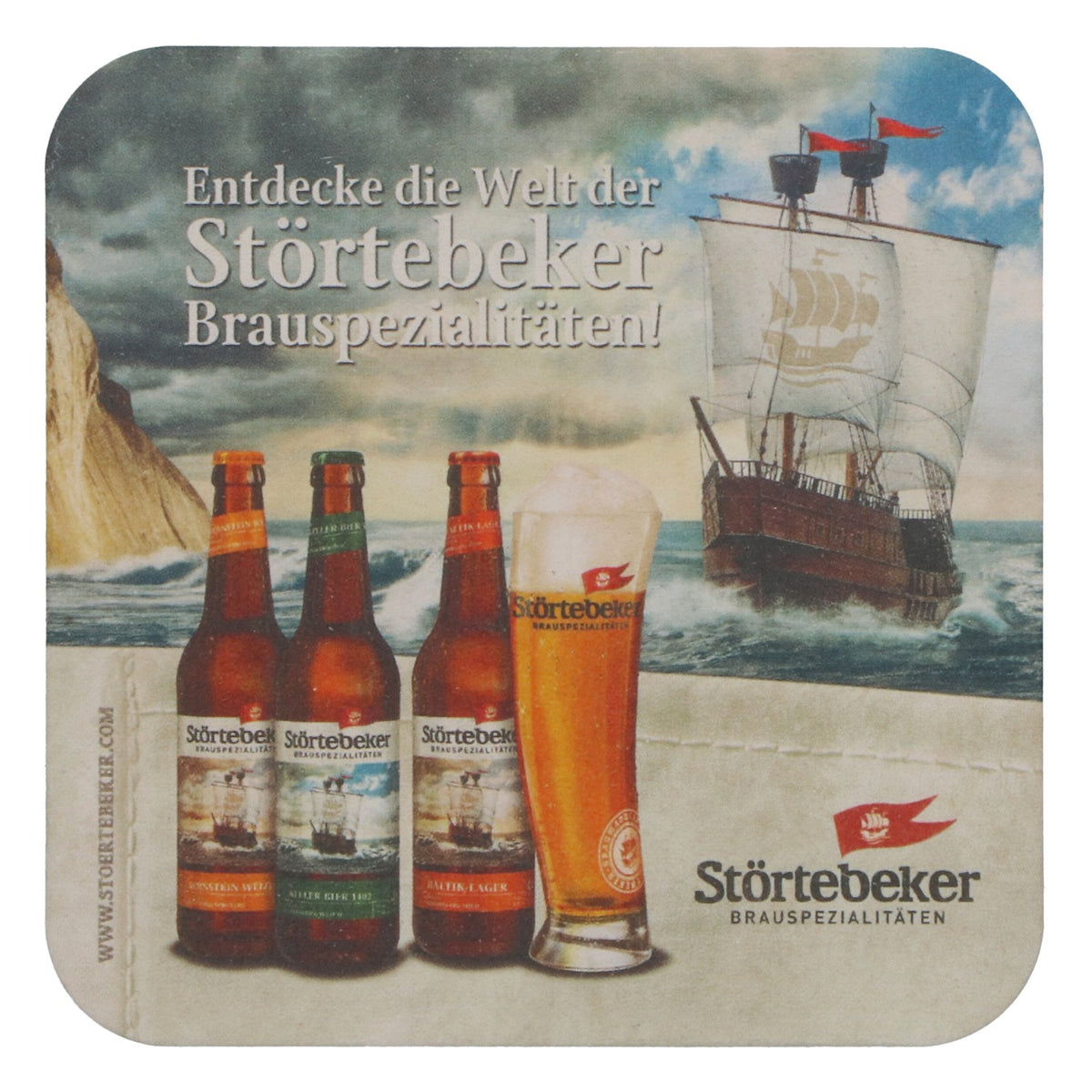 100 szt. podkładek pod piwo „Störtebeker” – piwo typu „Übersee-Pils”, akcesoria barowe – Widok 3