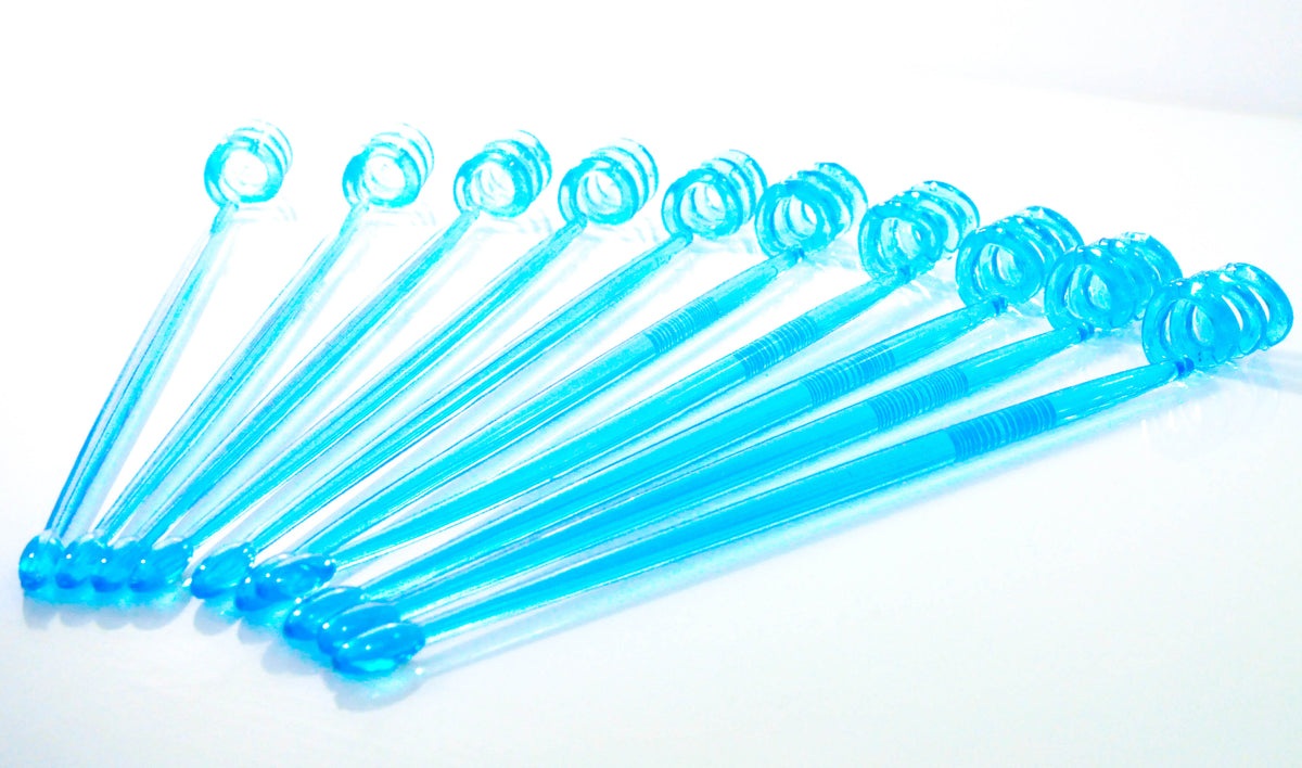 10x Bombay Sapphire Gin Stirrer Mieszadło Akcesoria barowe Skręcona końcówka – Widok 3