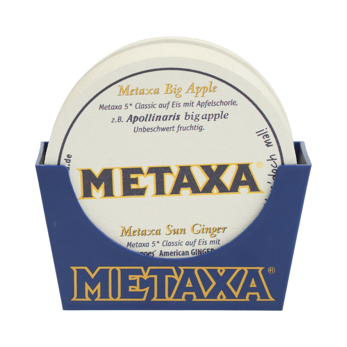 10x zestaw podstawek pod brandy Metaxa 10x podstawka + 100x szklanki do piwa