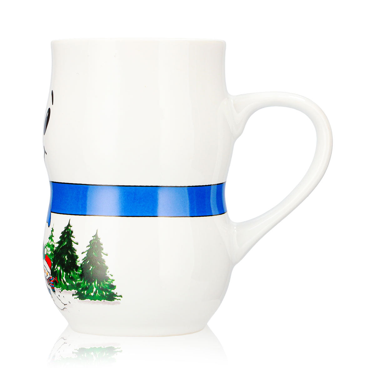 6 kubków do grzanego wina Mohaba – kubek z motywem bałwanka „Iceman” i Świętego Mikołaja, biały, 0,2 l, z podziałką – Widok 6