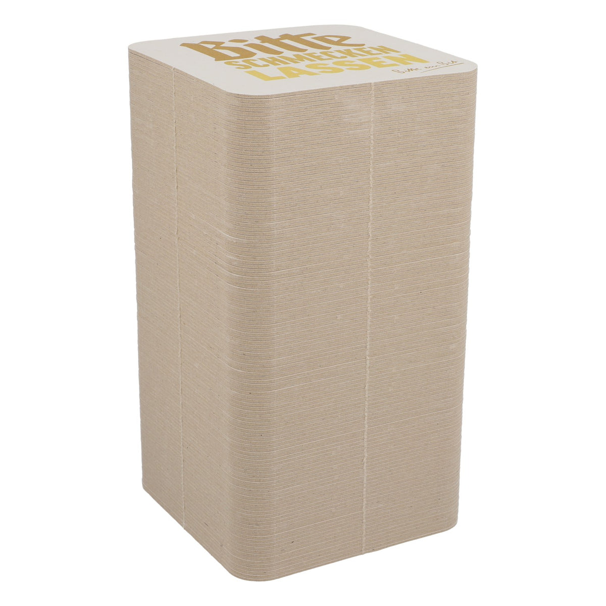 125x podkładki pod piwo Bitburger 9x9 cm „Bitte noch 1” („Jeszcze jedno, proszę”) Tył „Bitte schmecken lassen” („Proszę spróbować”) – Widok 2
