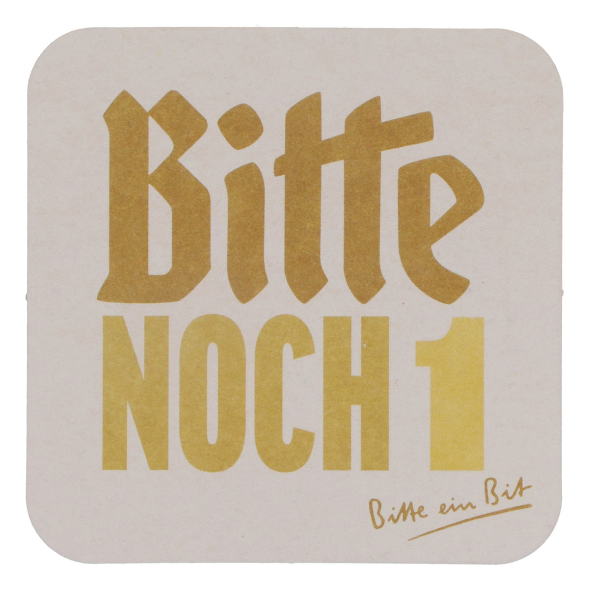 125x podkładki pod piwo Bitburger 9x9 cm „Bitte noch 1” („Jeszcze jedno, proszę”) Tył „Bitte schmecken lassen” („Proszę spróbować”) – Widok 3