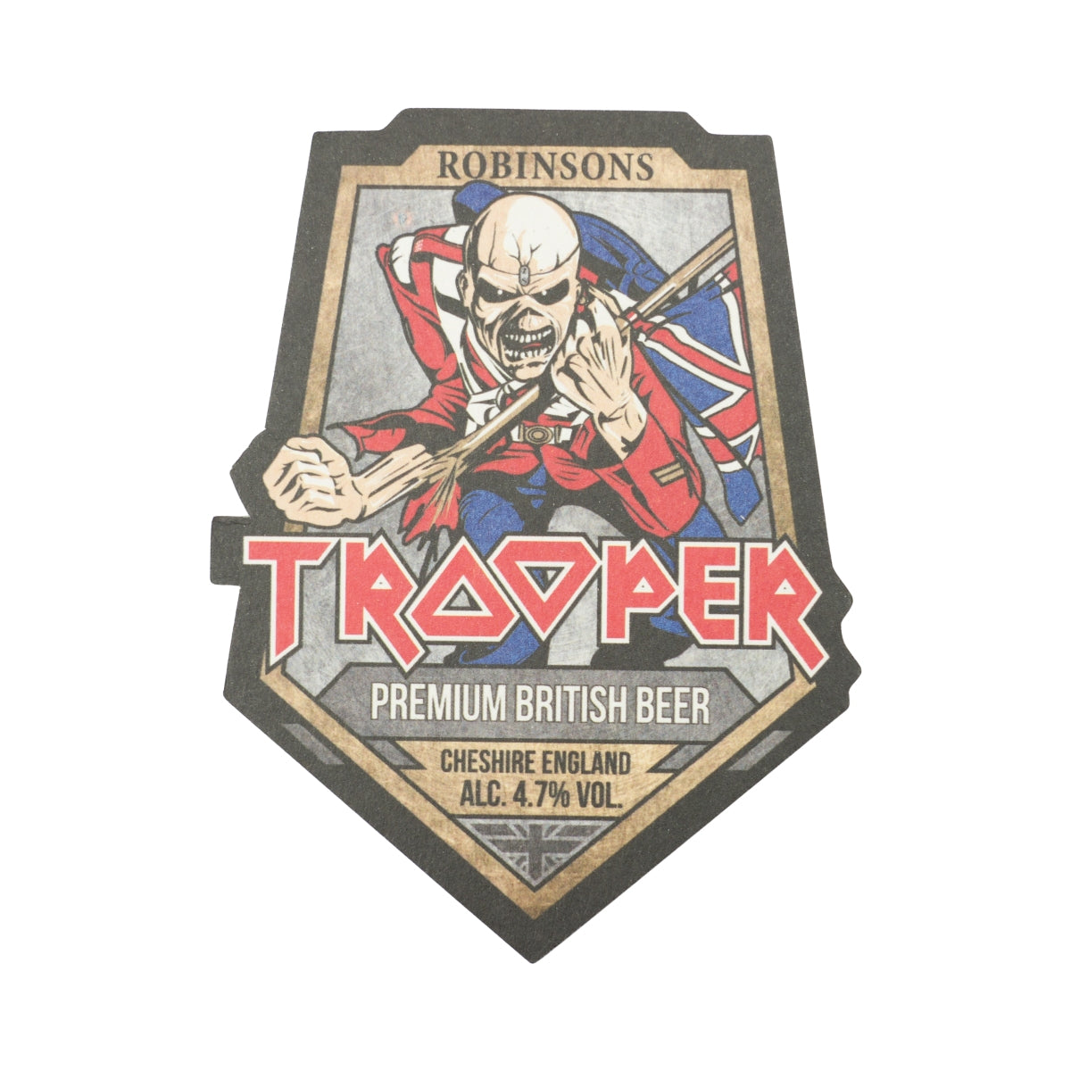 125x podstawki pod piwo Robinsons Iron Maiden Edition Trooper szklane podstawki Bar