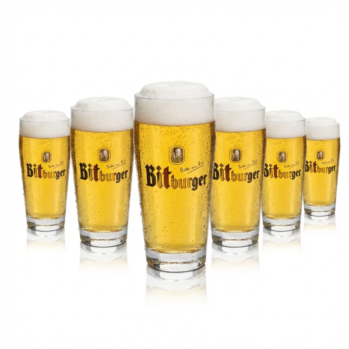 12x szklanka do piwa Bitburger 0,2l kufel Willi