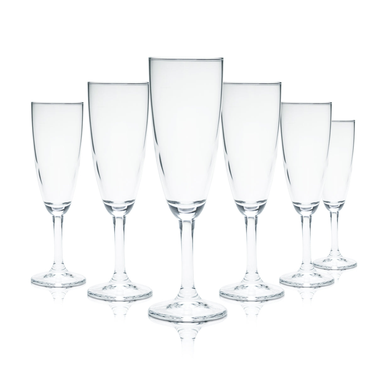 12x Bormioli Champagne Glass 0,1l Flute Goblet Glasses Gauged Without Branding Secco Champ