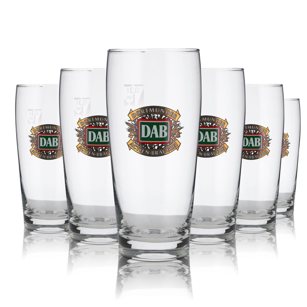 12x szklanka DAB 0,3 l Willi Becher zestaw szklanek do piwa Dortmunder Aktien Brauerei