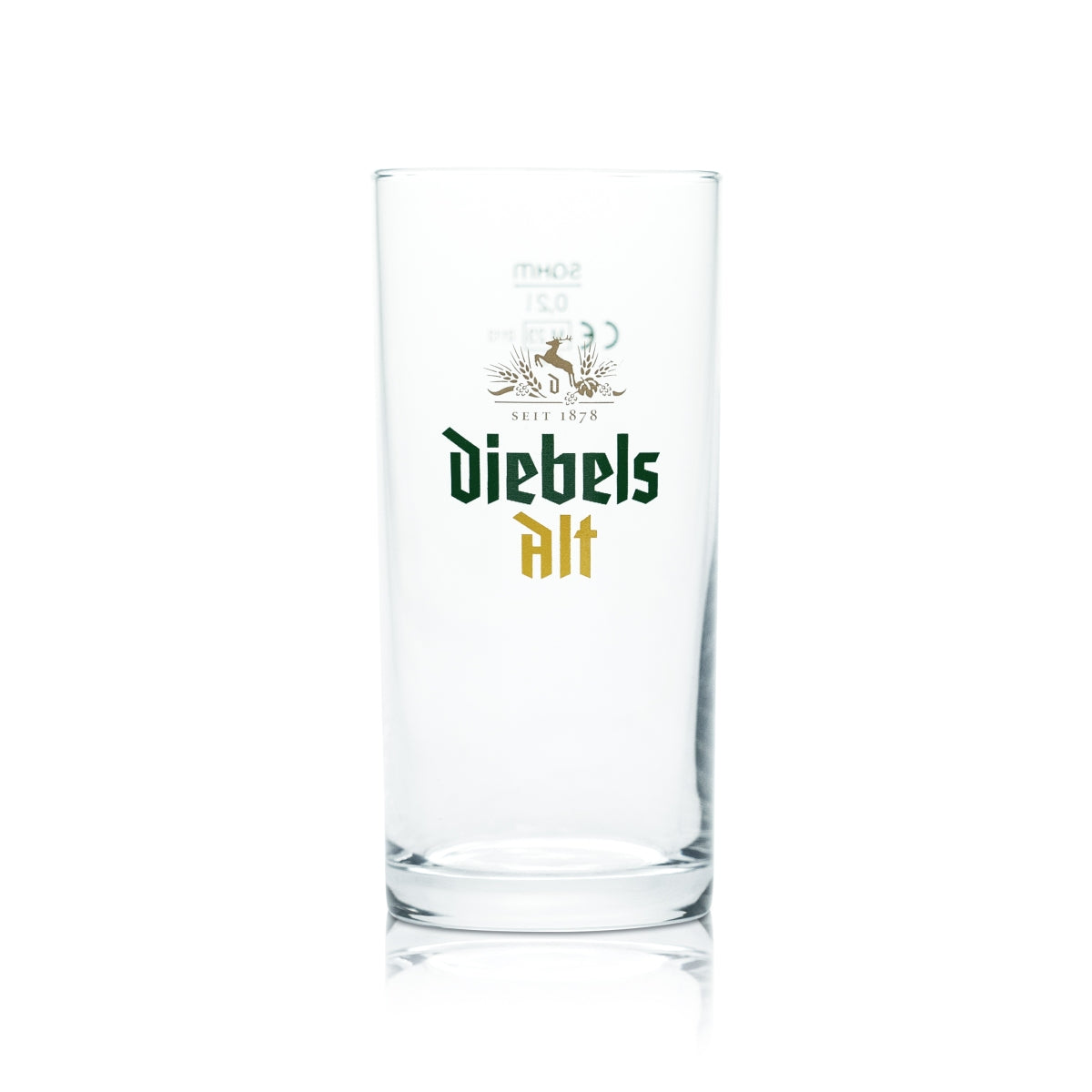 12x szkło Diebels 0,2l stary kufel do piwa szklanki barowe kieliszki browar gastro dąb – Widok 2