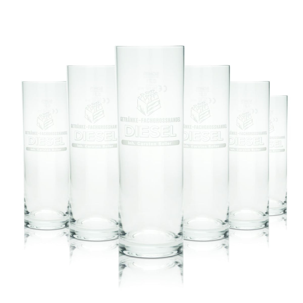 12x GFH Diesel szklanka do piwa 0.2l barowa szklanka do piwa Kölsch zestaw szklanek typu highball