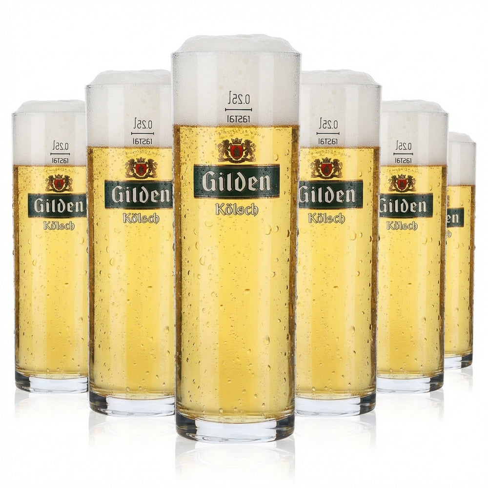 12x szklanka do piwa Gilden Kölsch 0,25 l kubek/szklanka do piwa szklanki do piwa Kölsch