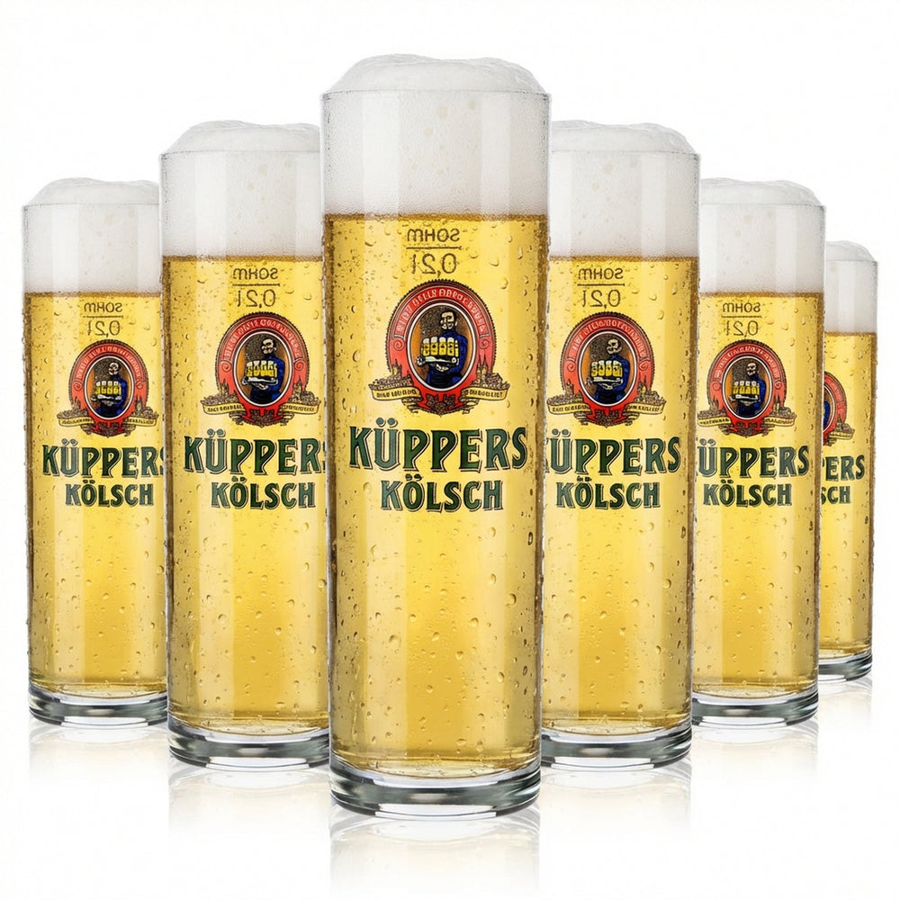 12x szklanki do piwa Küppers Kölsch 0,2 l Szklanki Kölschglas/Stange Sahm