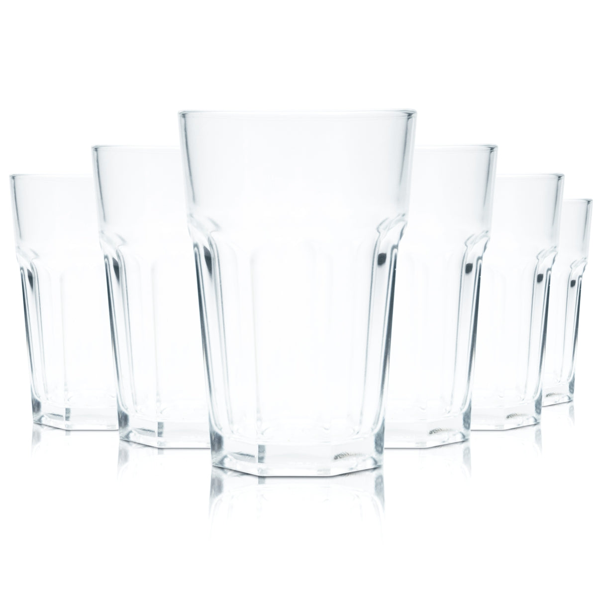 12x Pasabahce Glass 0.3l Longdrink Cocktail Glasses Contour BEZ MARKI Aperitif