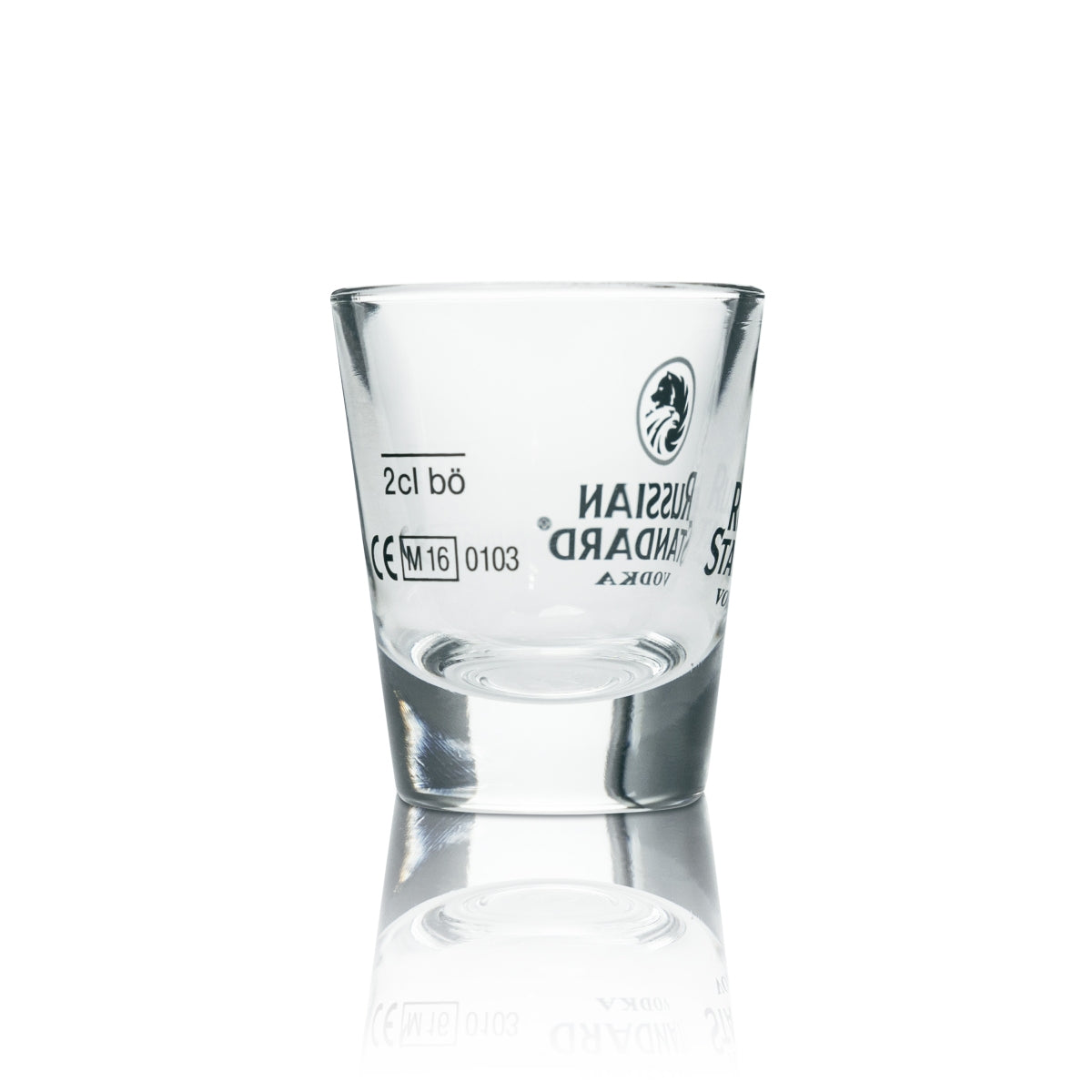 12x kieliszki do wódki Russian Standard z logo 2cl – Widok 3