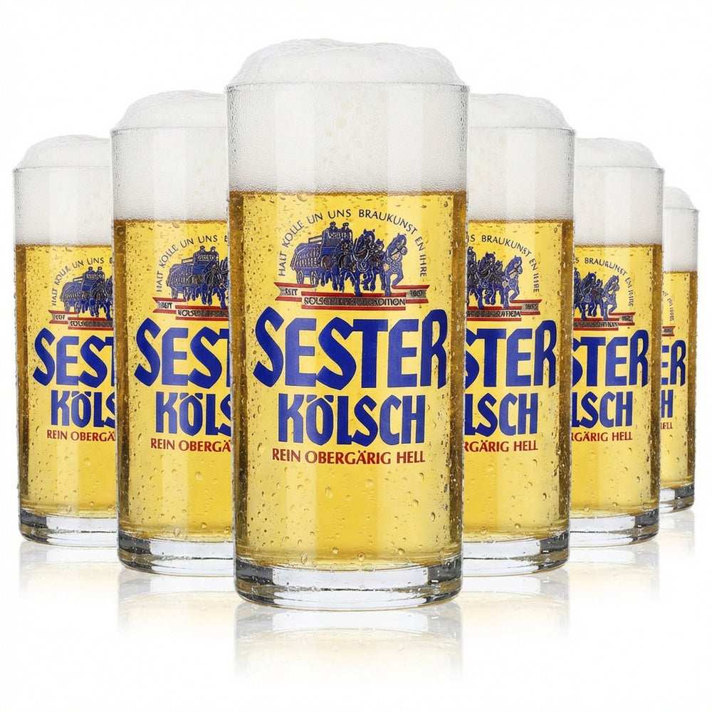 12x Sester Kölsch Kieliszki do piwa Kieliszki do piwa Kölsch 0,18 l Kieliszki Kubki Szklanki