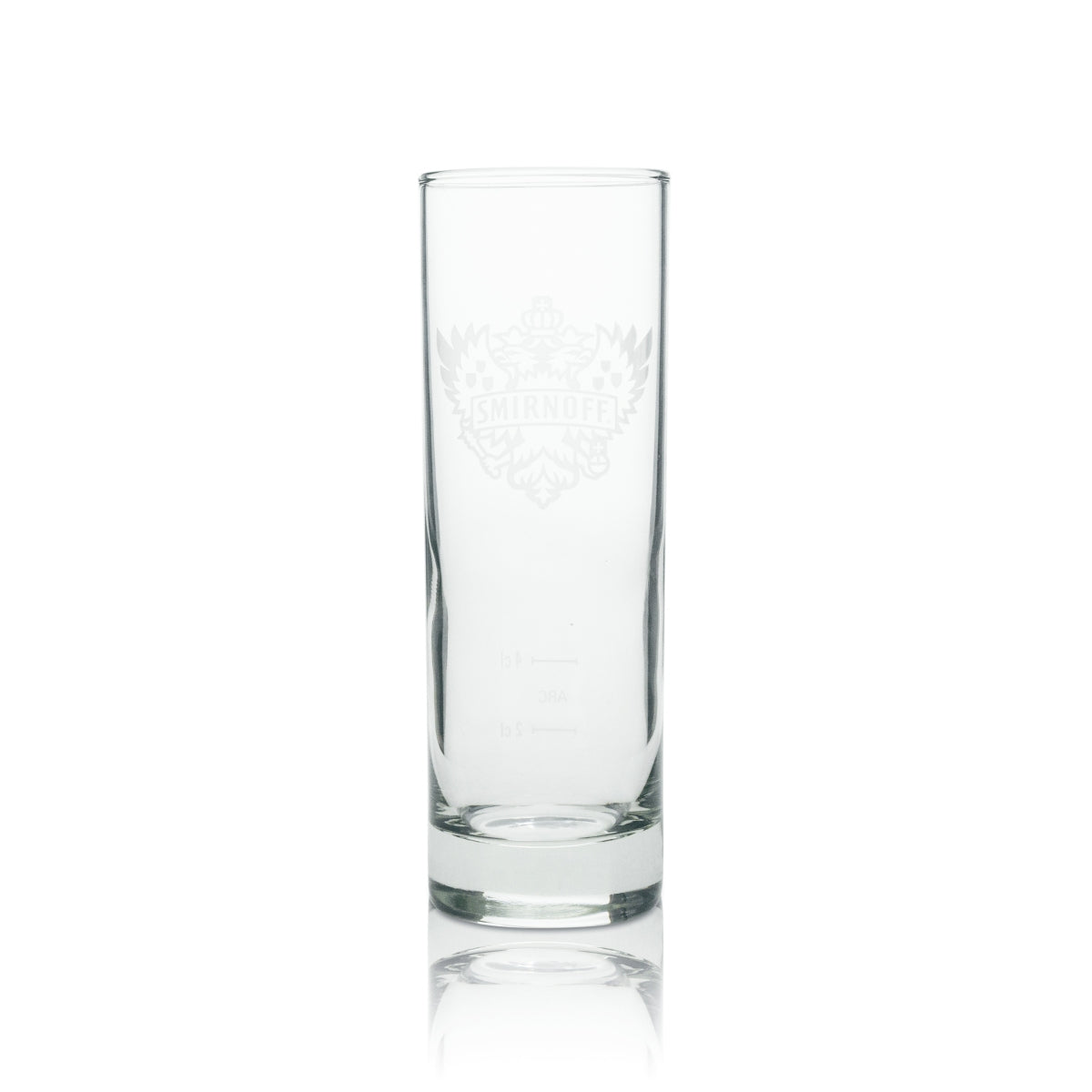 12x kieliszek do wódki Smirnoff longdrink cienki biały logo 220ml – Widok 2