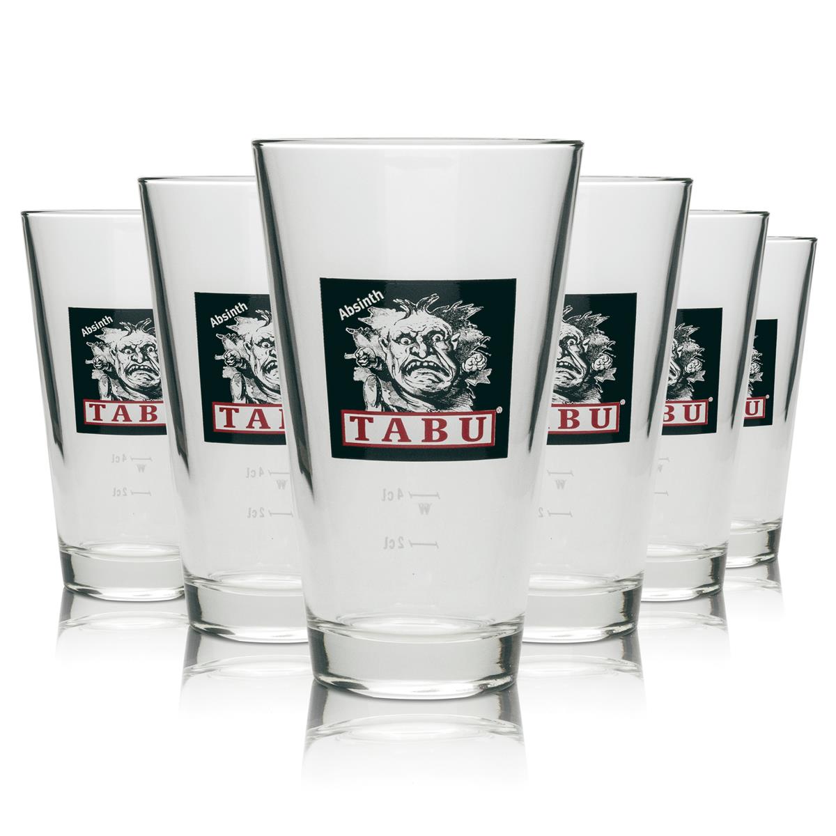 12x Tabu Absinthe Glass Longdrink 33cl