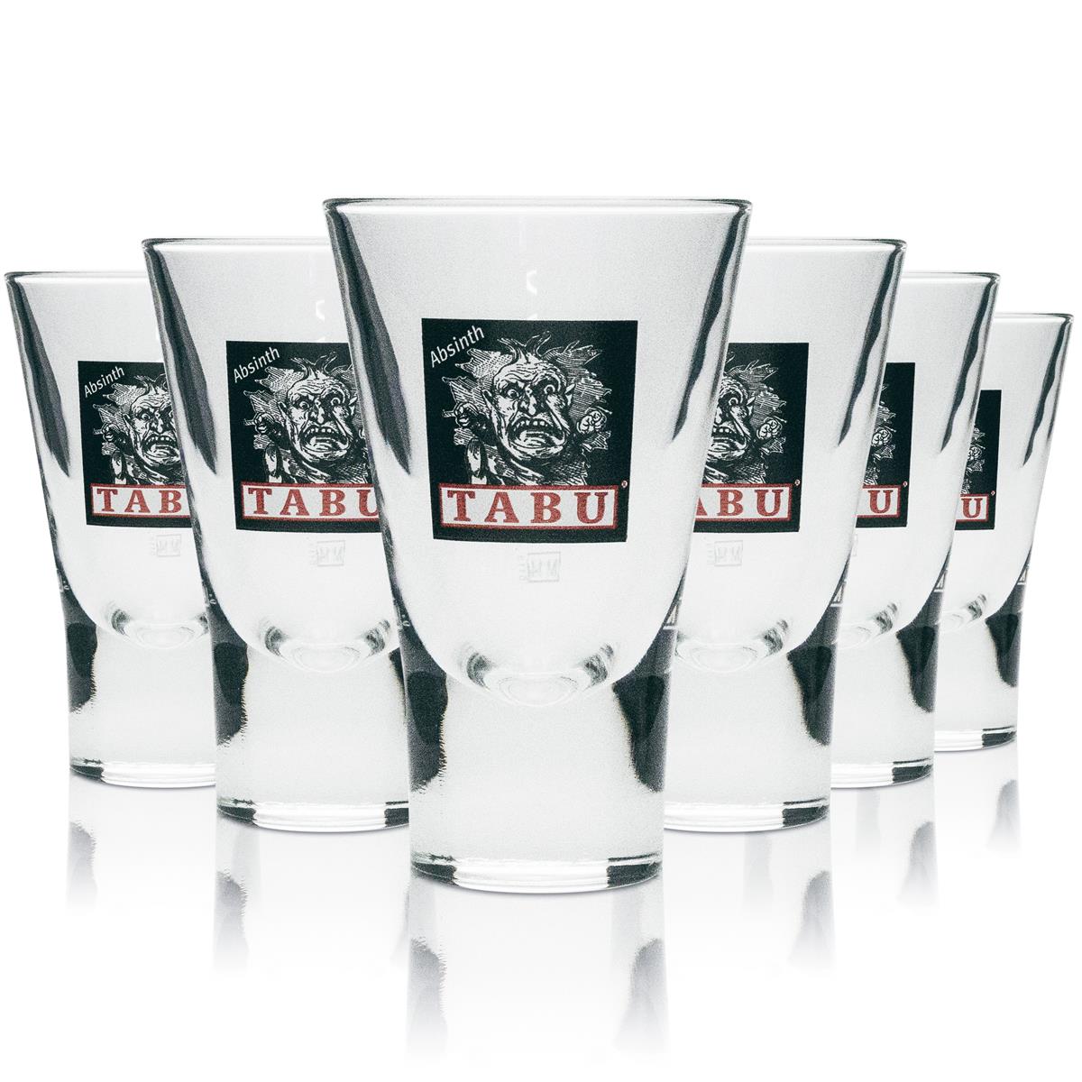 12x szklany kubek Tabu Absinthe w kształcie litery V