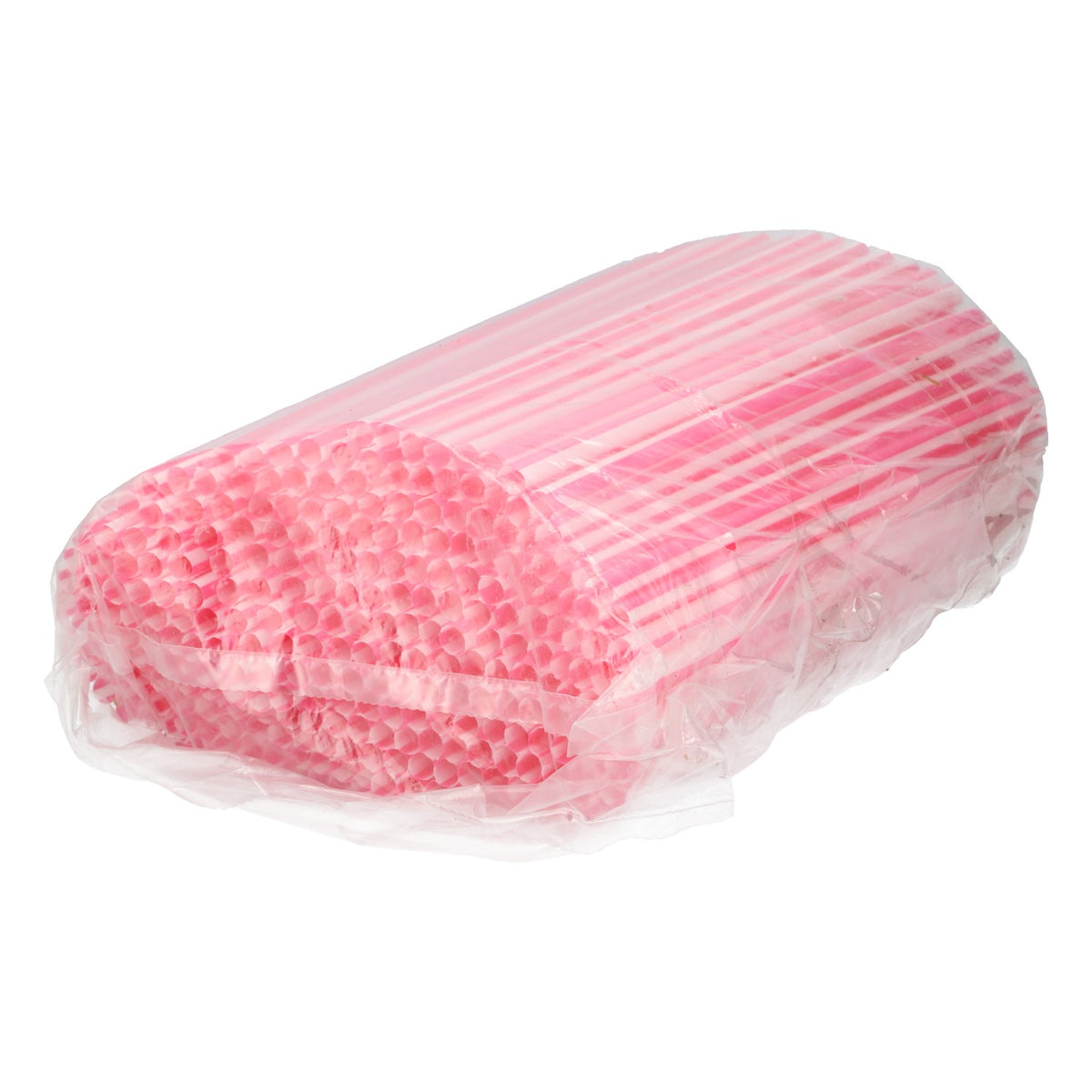 135 szt. słomek do napojów, plastikowe, czerwono-białe, 0,5 x 20 cm, dekoracja imprezowa – Widok 2