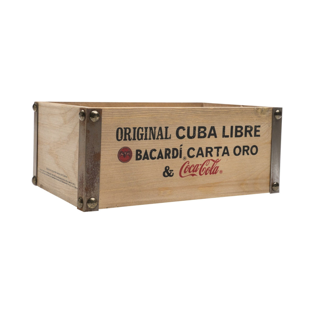 1x Bacardi Whisky Glorifier drewniane metalowe narożniki Coca Cola – Widok 2