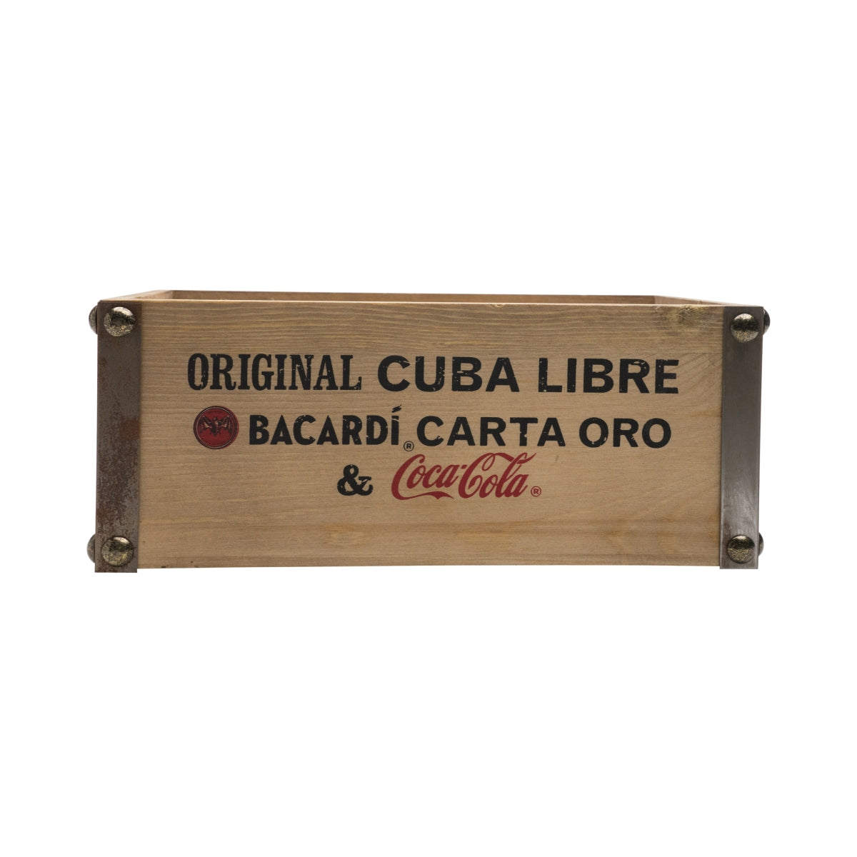 1x Bacardi Whisky Glorifier drewniane metalowe narożniki Coca Cola – Widok 3