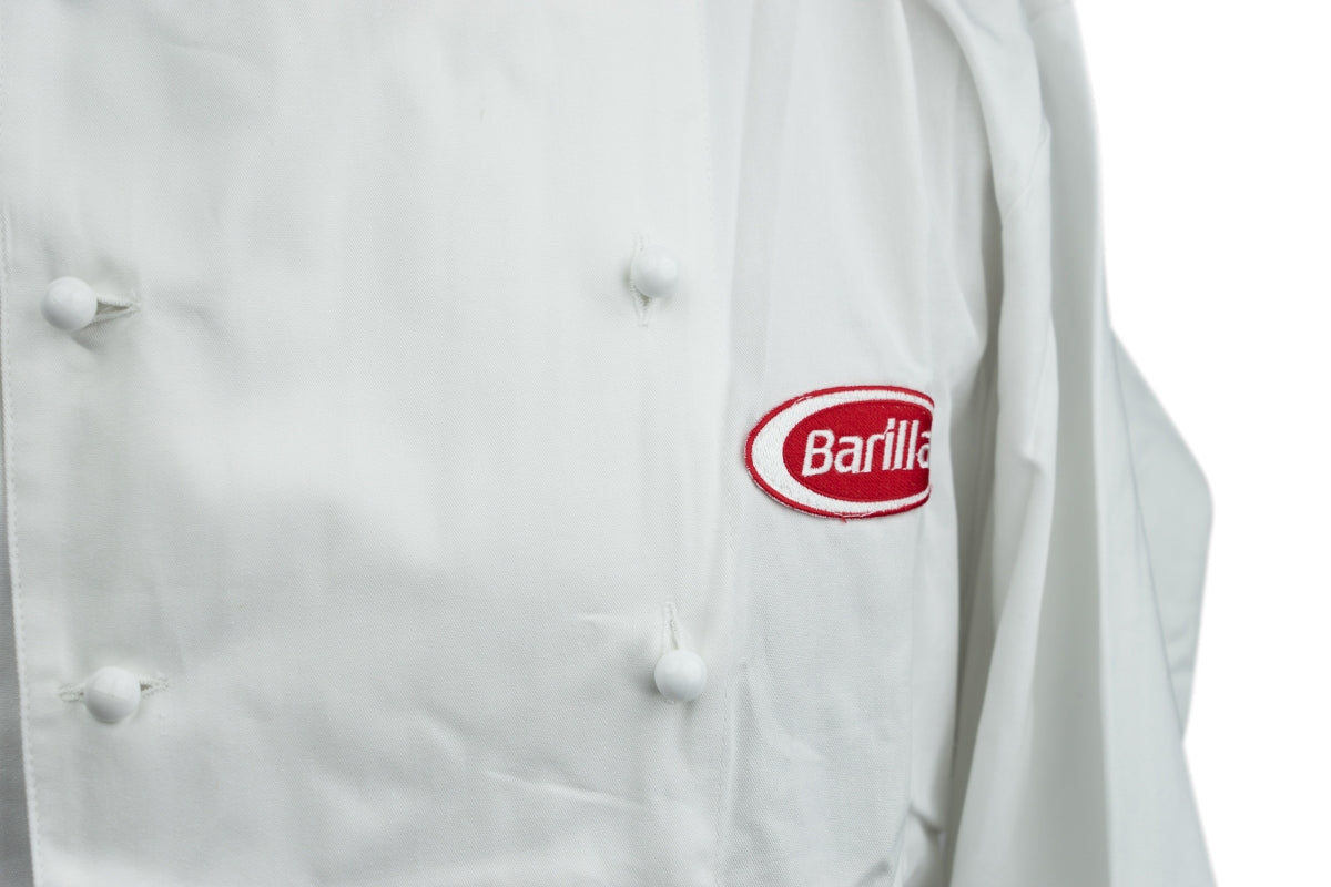 1x Strój kucharza Barilla Pasta rozmiar 52 czapka, szalik, garnitur – Widok 4
