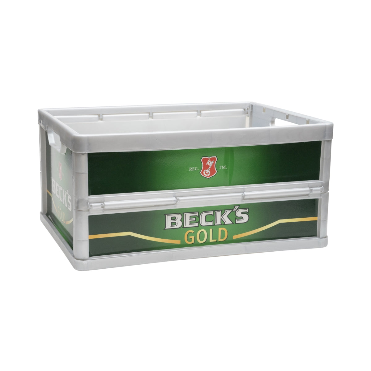 1x Becks składane pudełko na piwo Becks-Gold 47x35x23