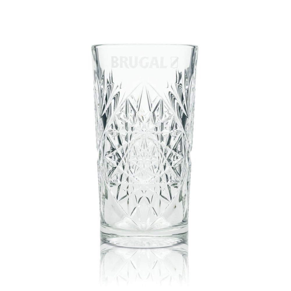 1x Brugal Rum Glass Longdrink Crystal 470ml