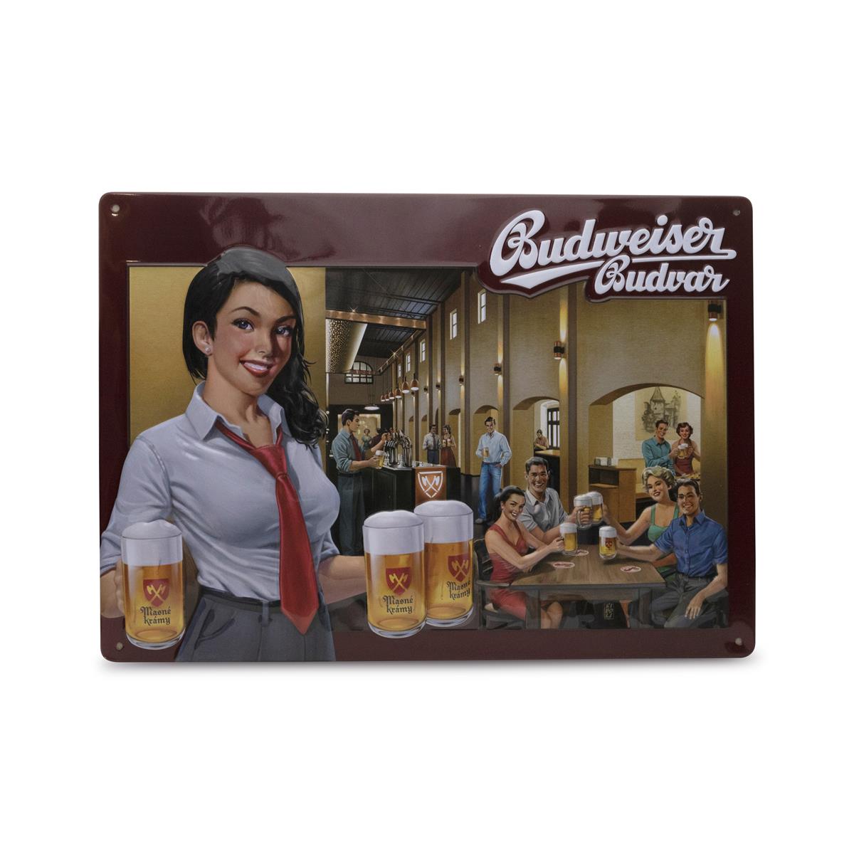 1x Budweiser piwo puszka znak nr 8 pub 30x21